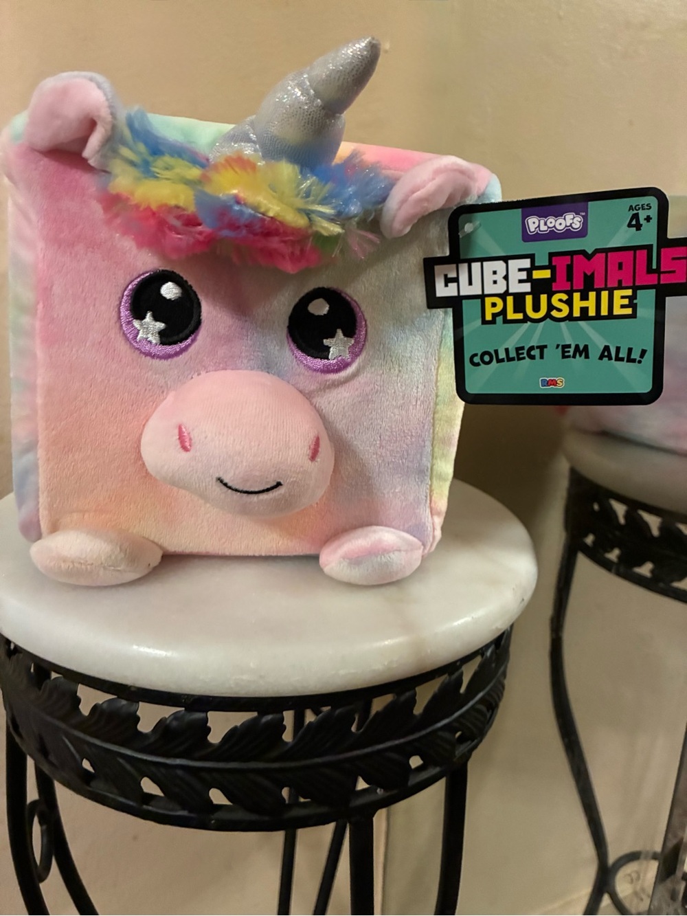 RMS Cube-imals Plushie Slow Rise Rainbow Unicorn Cube -